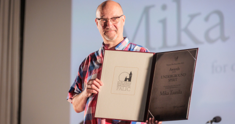 Underground Spirit Award presented to Mika Taanila at the 31st European Film Festival Palić