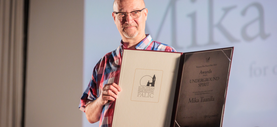 Underground Spirit Award presented to Mika Taanila at the 31st European Film Festival Palić