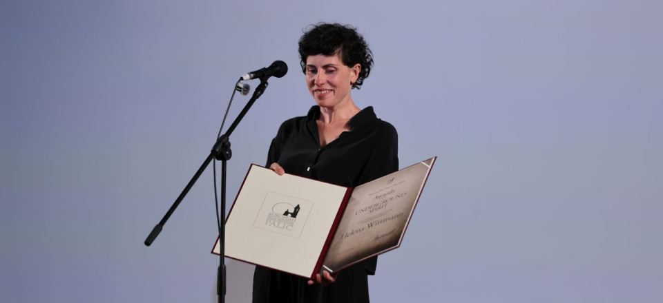 The Underground Spirit Award Presented to Helena Wittmann at the 33rd  European Film Festival Palić